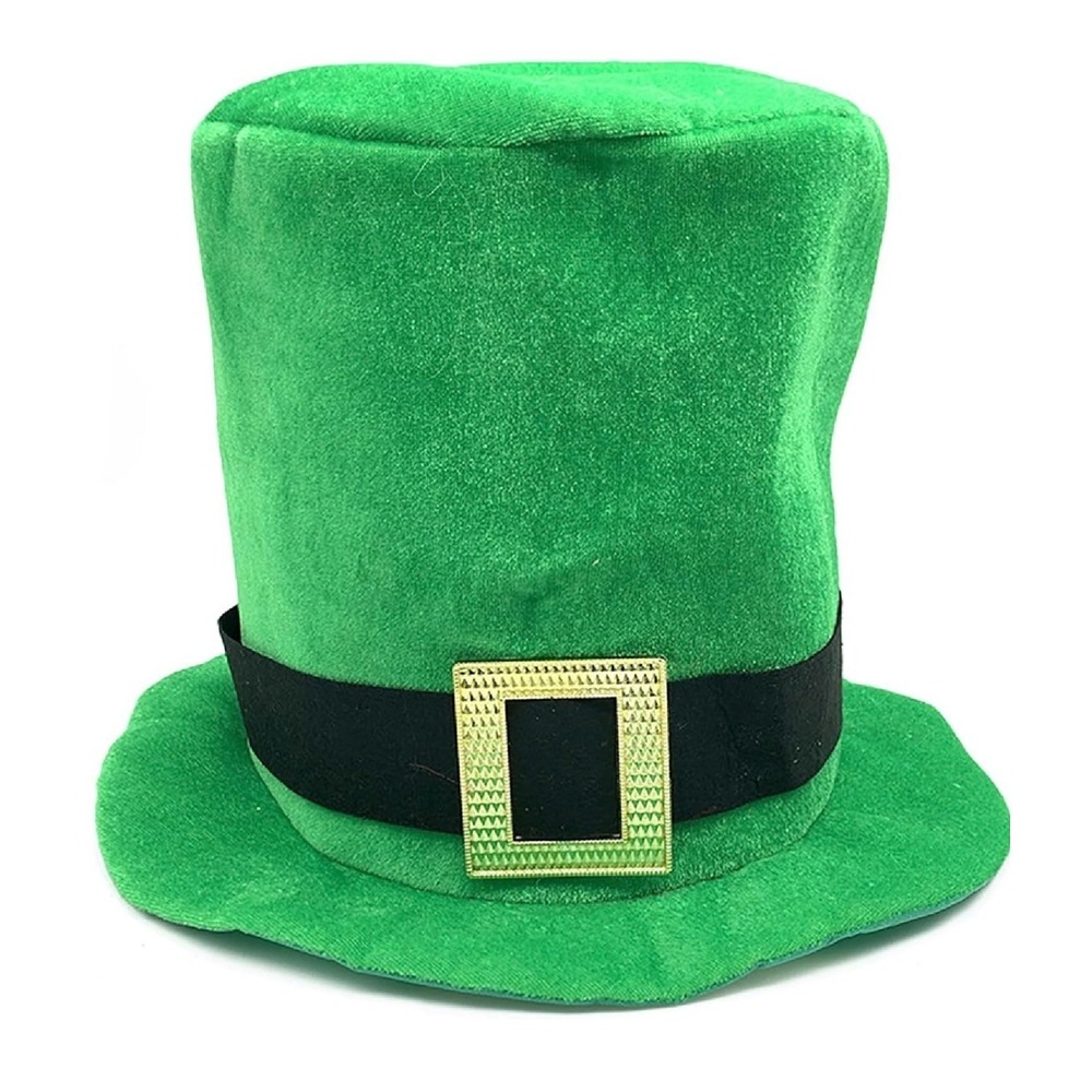Lot of 12 St. Patrick's Day Parade Hat Green Top Hat Fun Leprechaun Unisex Adult